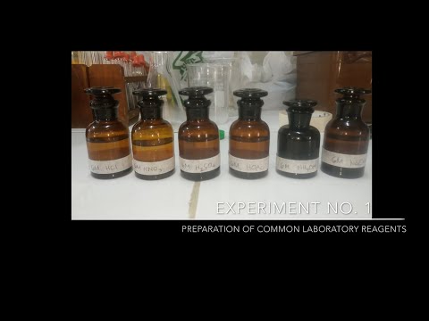 Experiment No 1 Preparation of Common Laboratory