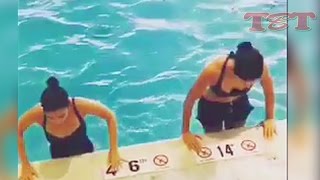 Katrina Kaif And Alia Bhatt's HOT Bikini Swimming Pool Video - LEAKED
