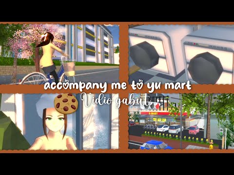 ⌗⺌accompany me to yu mart🍪🌿 || mini vlog ||| #sakuraschoolsimulator