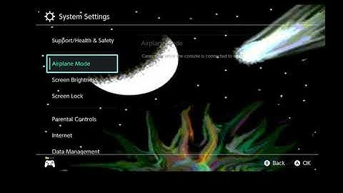 lock screen in the setting on Nintendo Switch