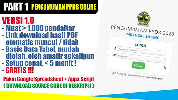 CARA BUAT PENGUMUMAN PPDB ONLINE GRATIS !!!