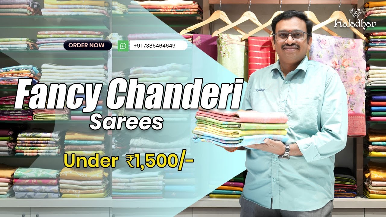 Exquisite Pastel Chanderi Silk Saree | Meena Work | Pongal Offer | Under Rs1500 | Kaladhar Sarees