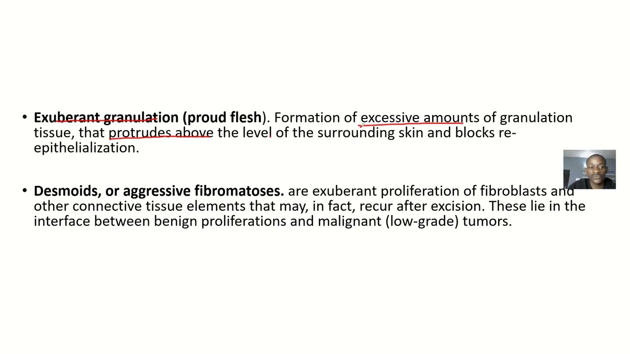 Complications of Cutaneous Wound Healing ; Keloids, Desmoids, Exuberant granulation,