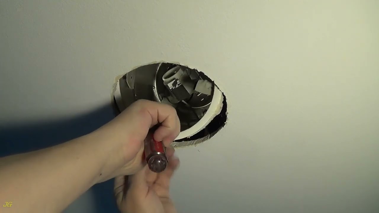 Replacing the old recessed remodel light fixture with a canless recessed light fixture