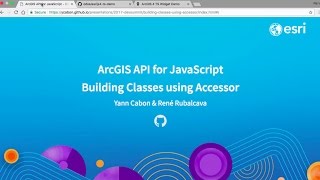 Building Classes Using Accessor and the ArcGIS API for JavaScript