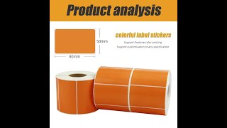 Custom Color Label Roll Heat Transfer Barcode Label Sticker Manufacturer
