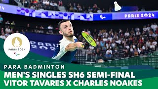 BRAZIL 🇧🇷 X 🇫🇷 FRANCE - Men's Singles SH6 Semi-final | Para Badminton - Paris 2024 Paralympics