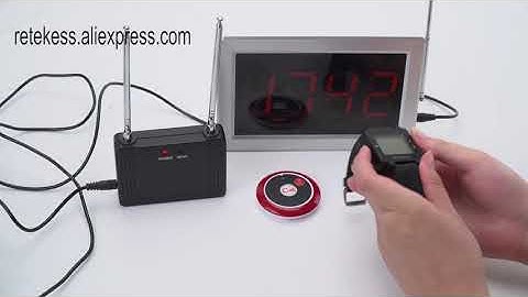 Retekess Restaurant Calling System T128 watch+T117 button+F3290D host+signal repeater