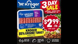 Kroger Deals 9/23–9/29 🔥 69¢ Chicken   $1 Yogurt!