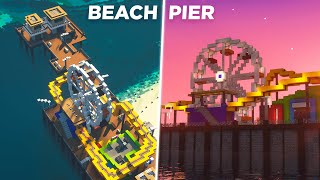 Building the Santa Monica Pier in MINECRAFT!  City Build Series