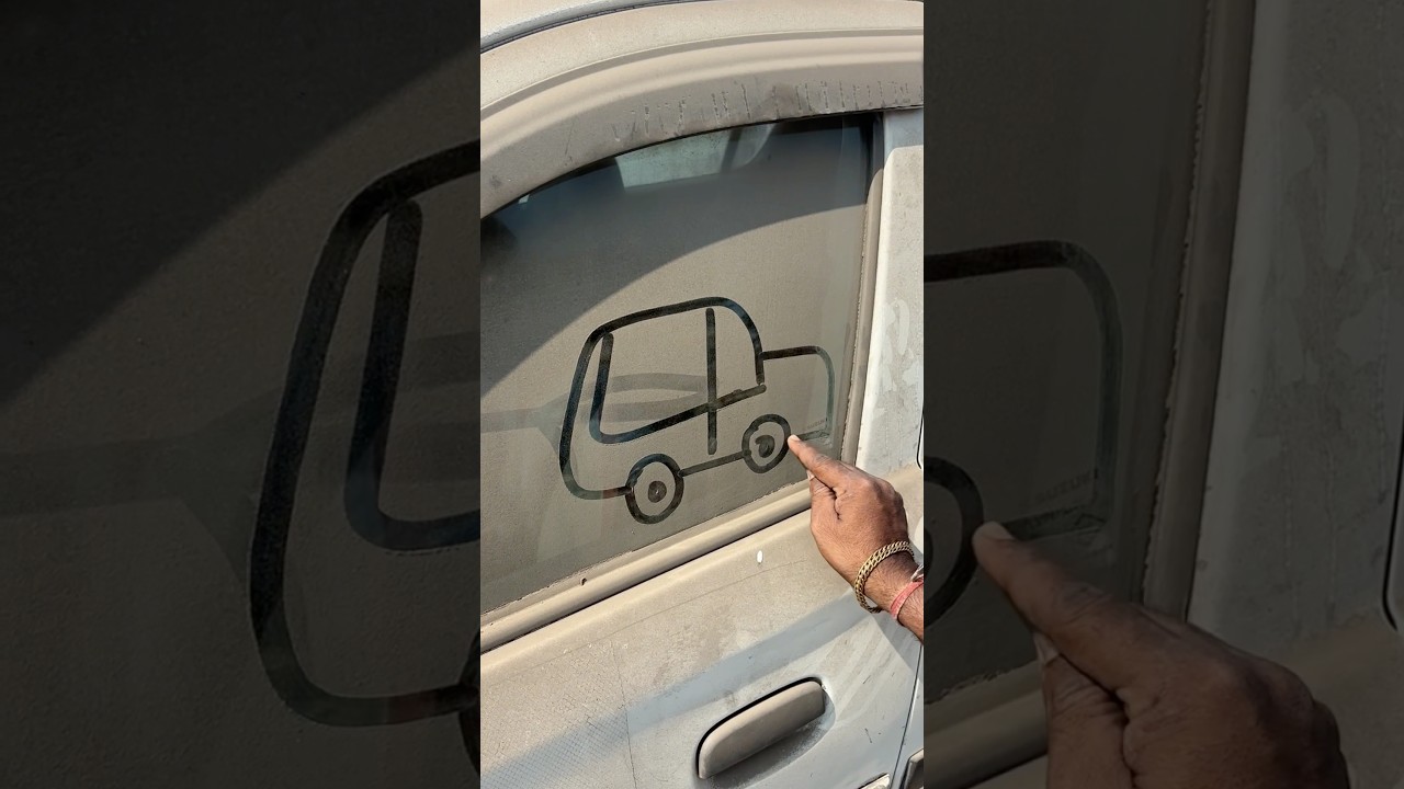 Car drawing easy trick using number 400 