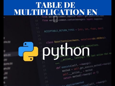 Table de Multiplication En Python partie 1