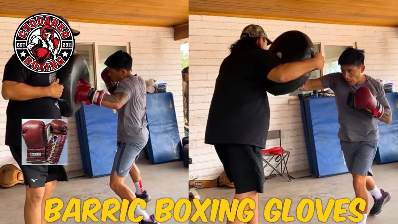 PUNCH SHIELD AND MITT WORK Using Barric Boxing Gloves - YouTube