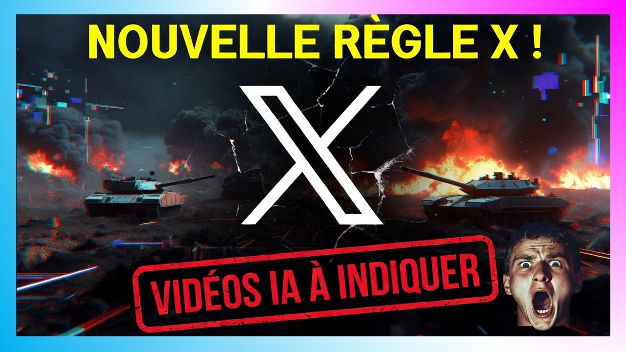 🔥 X OBLIGE À INDIQUER LES VIDÉOS DE GUERRE GÉNÉRÉES PAR IA !