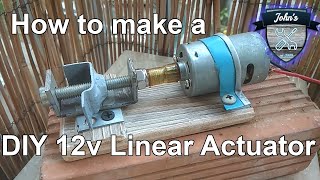 DIY 12v Linear Actuator using Bolt and Nut