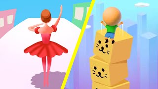 🟢 🟡 Balet Run Vs Cube surfer |  Gameplay Android ios | Android Gameplay Video | NO. 54 screenshot 4