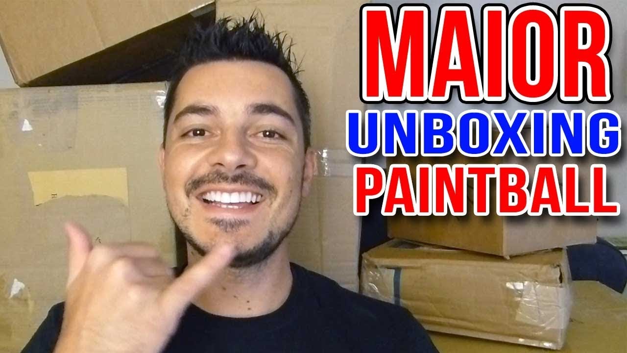 Maior Unbox De Paintball Do Youtube Biggest Unbox Ever YouTube