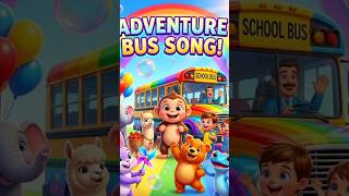 Adventure Bus Song 🚌🌈Kids Picnic Adventure with Animals Nursery Rhymes #shorts #kidsfunnurseryrhymes