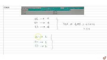 In an examination there are 3 multiple choice questions and each question has 4 choices.Numbe