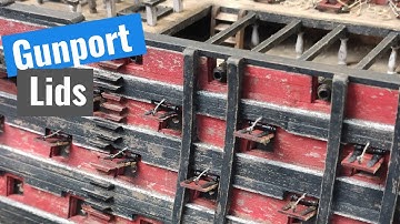 Model Ship Santisima Trinidad - Part 51 - Weathered gunport lids