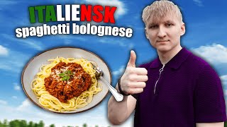"Italiensk" Spaghetti Bolognese