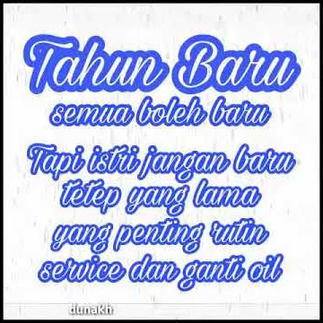 Tahun Baru Semua Boleh Baru, Kecuali ... || Story WhatsApp Lucu