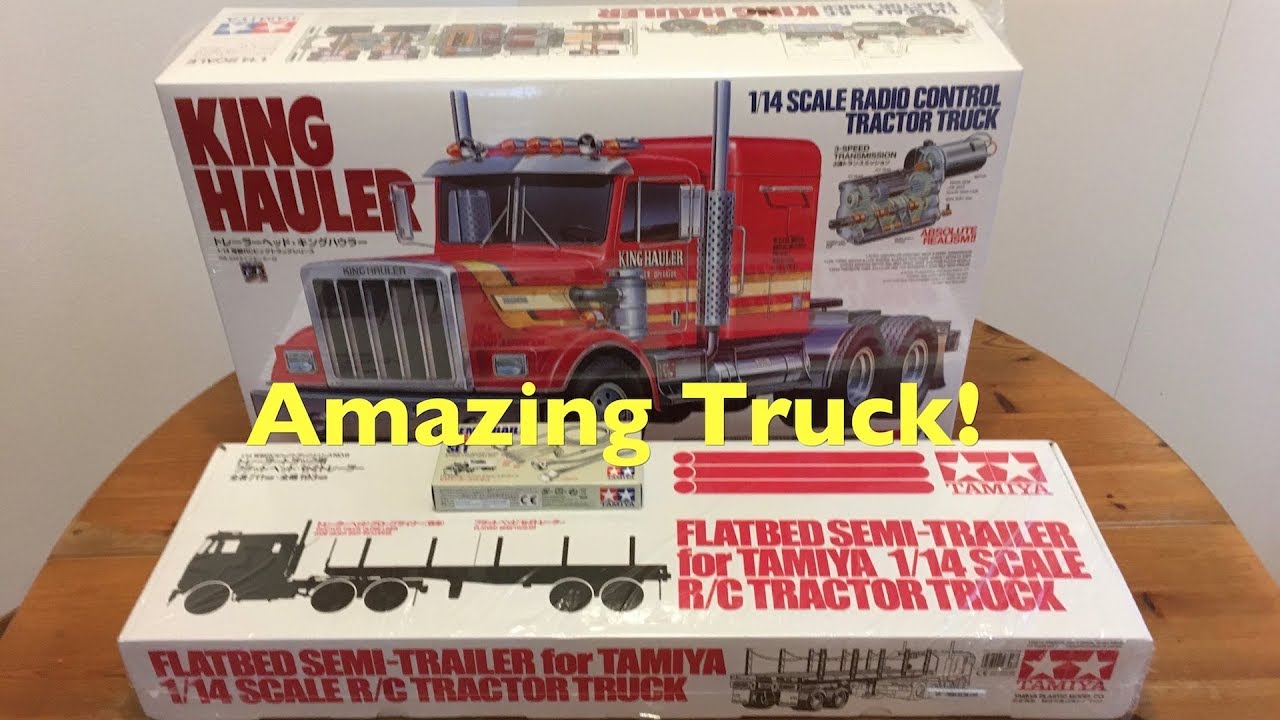 Tamiya 56306 1/14 Scale RC Flatbed Semi-Trailer Kit For Tractor Truck.