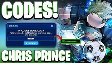 *NEW* ALL WORKING CHRIS PRINCE UPDATE CODES FOR PROJECT BLUE LOCK! ROBLOX PROJECT BLUE LOCK CODES
