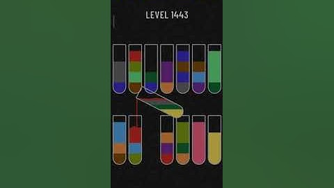 Water sort puzzle level 1443