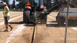 F&M College - Football Practice Field - Sand Grid Drainage Trenches Hummer Turfgrass Systems Inc