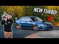 Dropping The New Turbo Into The STI!