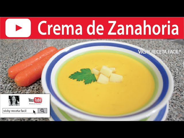 CREMA DE ZANAHORIA | Vicky Receta Fácil | VICKY RECETA FACIL