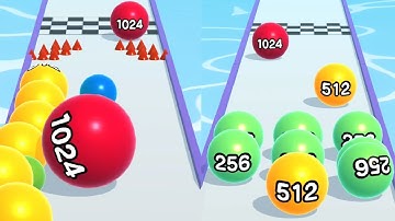Ball Run 2048 ! All Levels Gameplay (1371-1380) android, ios