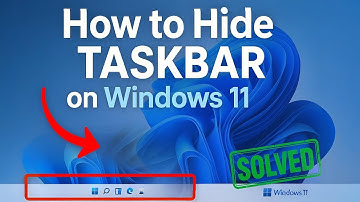 How to Hide Windows 11 Taskbar using GUI & PowerShell command Settings