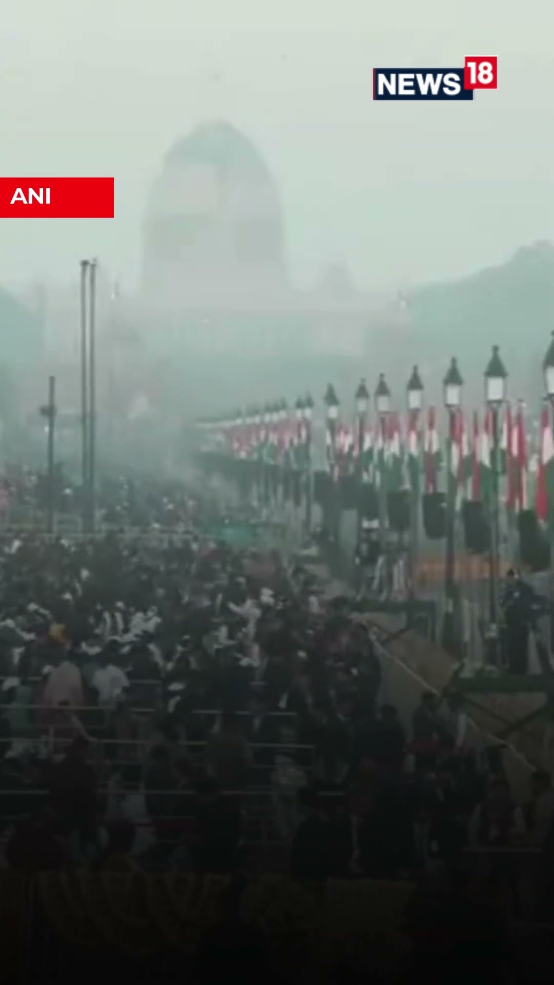 Crowds Gather At Kartavya Path In Delhi To Witness The Grandeur Of The 76th Republic Day Parade|N18S