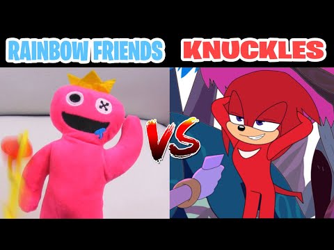 Zero Two Dodging meme | KNUCKLES VS PINK RAINBOW FRIENDS