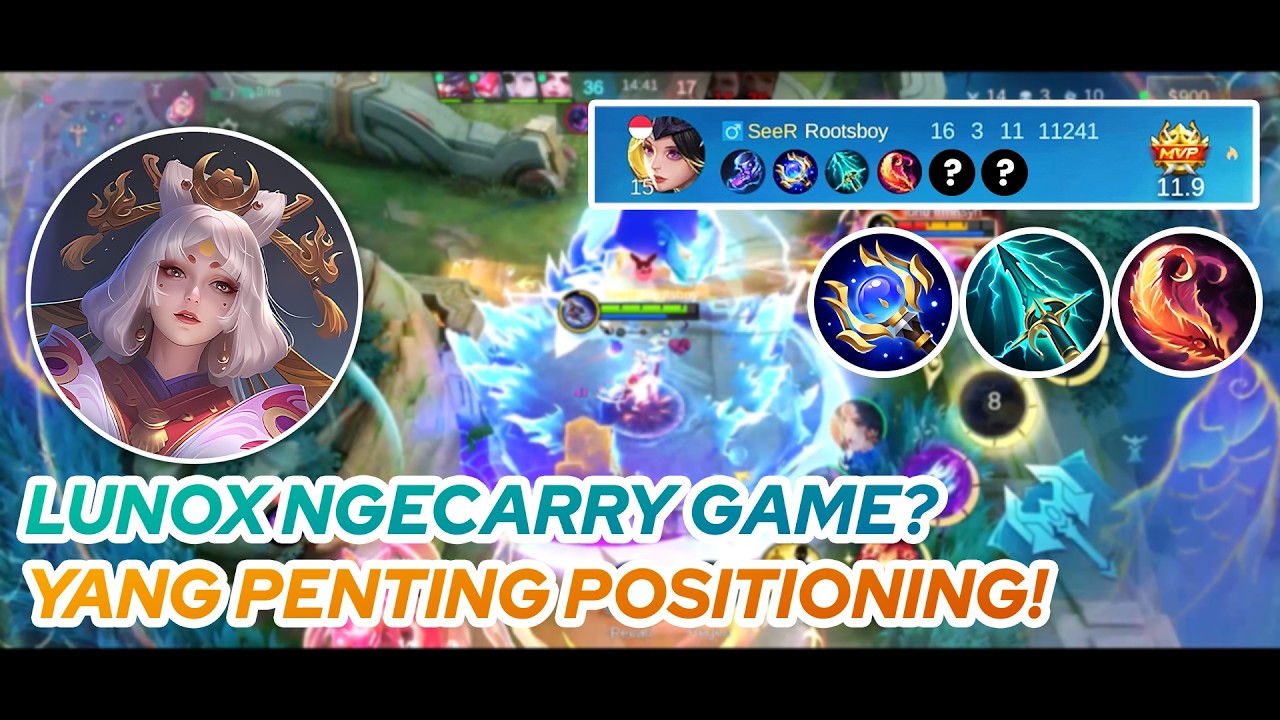 LUNOX GAMEPLAY | LUNOX NGECARRY GAME? YANG PENTING POSITIONING! | MLBB