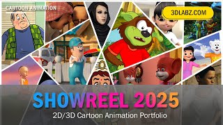 2D/3D Cartoon Animation Showreel 2025 - 3DLabz Animation Studio Portfolio