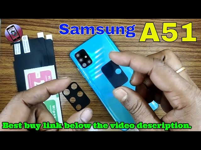 Samsung Galaxy A51 Screen Protector With Back Camera Glass