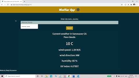 VueJS Weather App