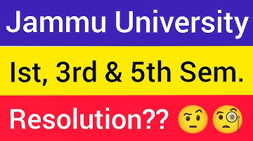 Jammu University ~ Ist, 3rd & 5th kay offline or online exam || Doubts hi nahi khatam hotay? 🤦🏻‍♂️