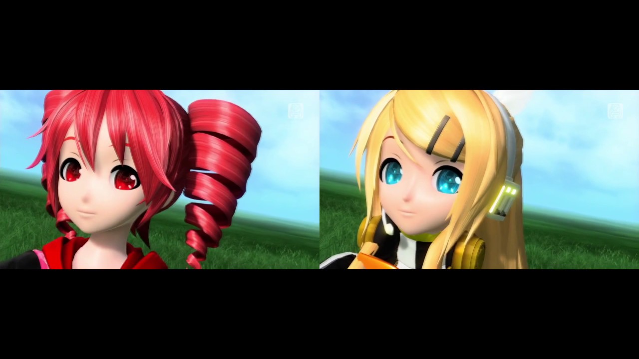 [1080P Full風] [重音テトと鏡音リン/鏡音リン & 重音テト] Ievan Polkka [Sakebi Teto] x [Kagamine Rin]