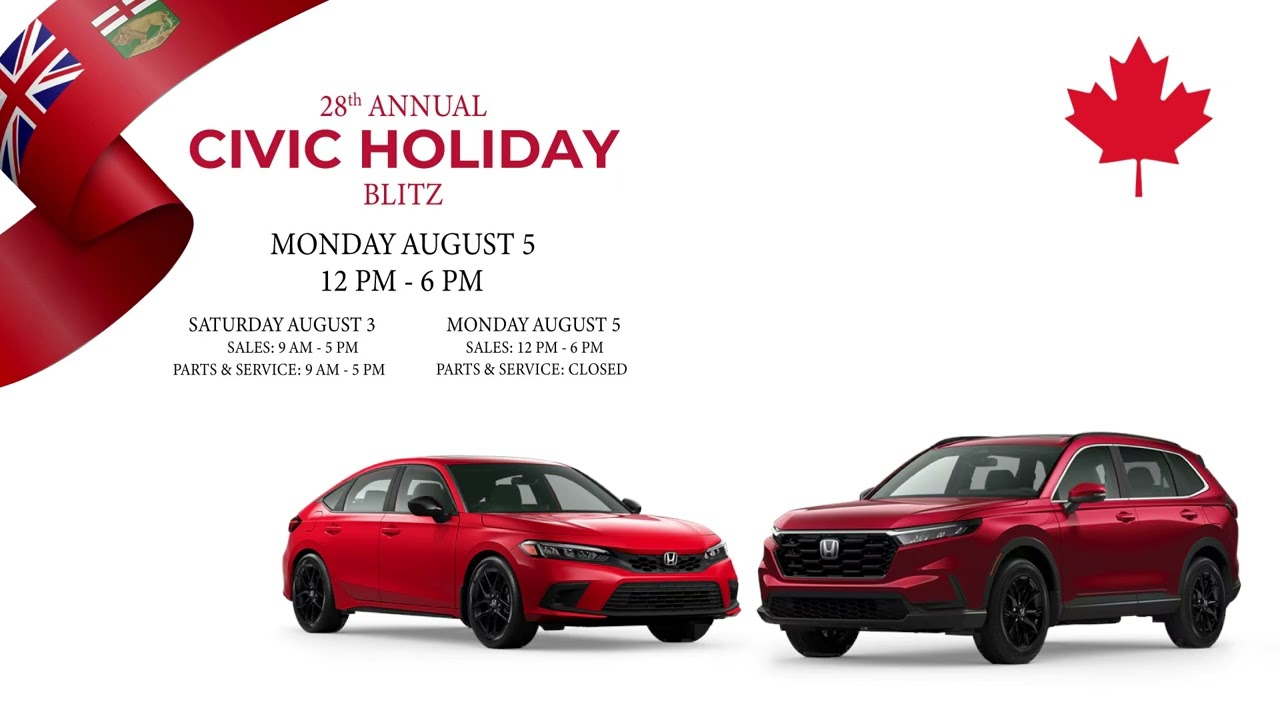 The 28th Annual Civic Holiday Blitz | Crown Honda