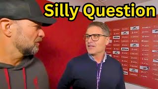 Jurgen Klopp&#39;s Angry Interview: Tells Reporter he&#39;s &#39;Out of Shape&#39; &amp; Storms Off