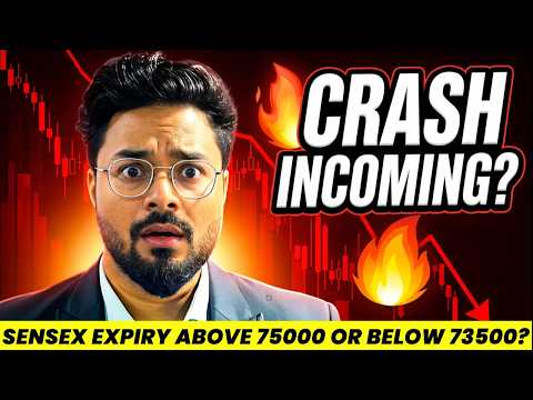 SENSEX SENSELESS EXPIRY ABOVE 75000 OR BELOW 73500 TOMORROW 4/6/26 ANALYSIS
