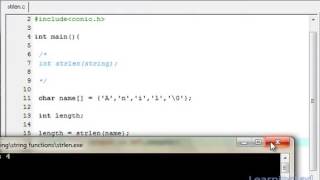 Information 48   strlen String Length Function in C Programming Language Video Tutorial Guide