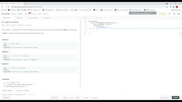 leetcode中文流做题日记(58)Length of Last Word