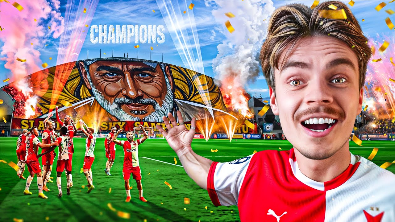 The MOMENT Slavia Praha Became CHAMPIONS Of Czechia