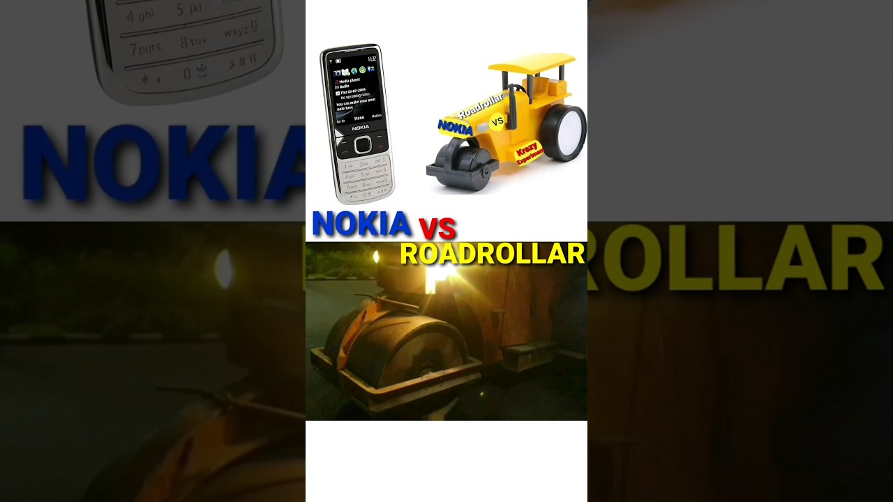 🔥 Nokia Mobile Phone VS Roadrollar Experiment 🔥 