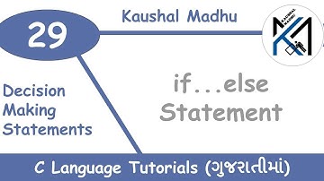 if...else statement in C Language in Gujarati | Kaushal Madhu